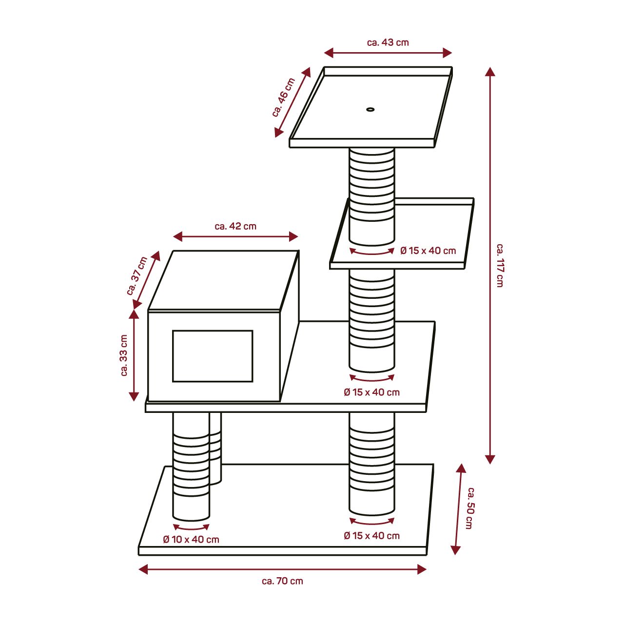 Outdoor Woody Cat Tree – Image 3