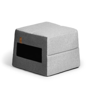 Lit et maison « Up gris – rectangle